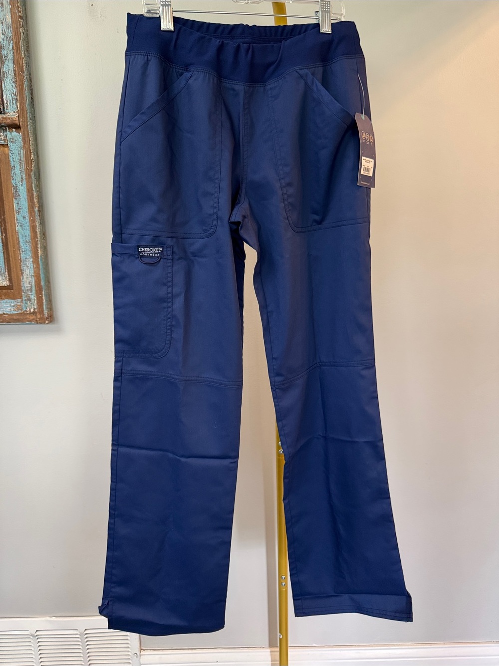 Cherokee Navy Straight-Leg Women's Scrub Pants NWT XS